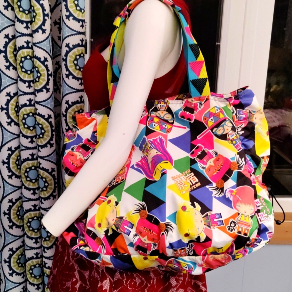 Harajuku Lovers Multicolor Graphic Shoulder Bag